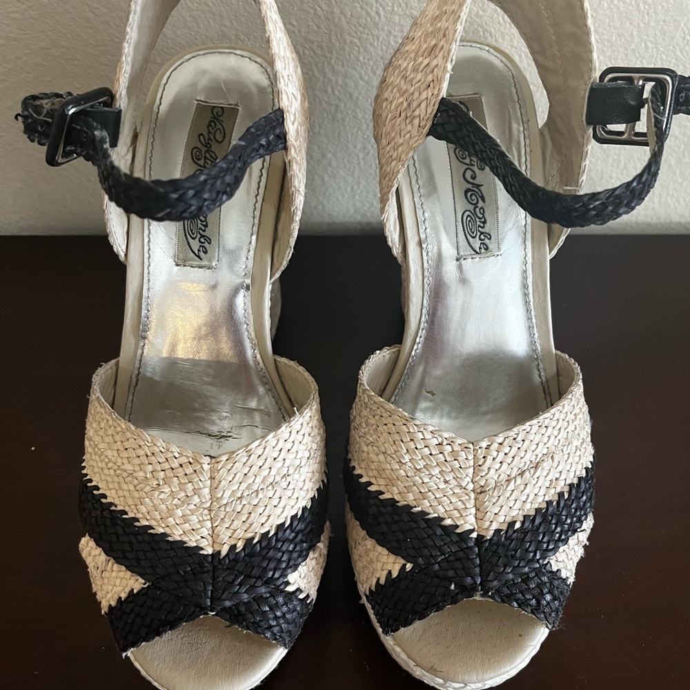 Naughty Monkey Seven Layer Wedges Size 7